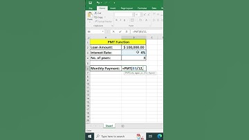 Calculate Loan Payments with PMT Function in Excel | Quick Tutorial #Shorts #TechTips
