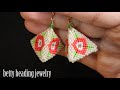 How to make beaded earring  elegant and easy for beginners.