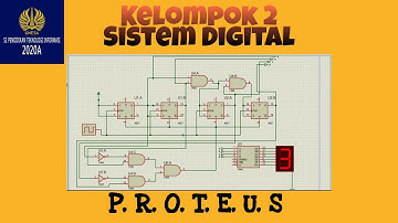 Kelompok 2 - Tutorial Simulasi Counter Dasar untuk Stopwatch-Software Proteus || UAS Sistem Digital