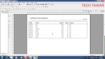 Membuat Laporan Crystal Report DB Access .ACCDB