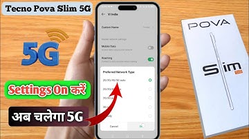 tecno pova slim 5g network settings, how to use tecno pova slim 5g, tecno pova slim me 5g