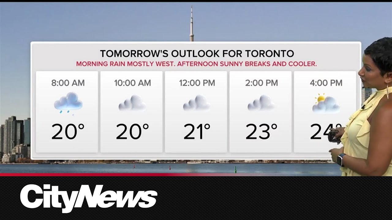 Break from the heat, humidity heading into long weekend - YouTube