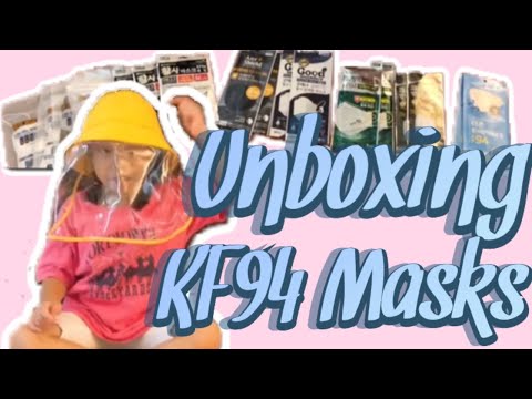 Unboxing KF94 masks from Korea! KF 94 방역 마스크/ EMS 미국 배송/