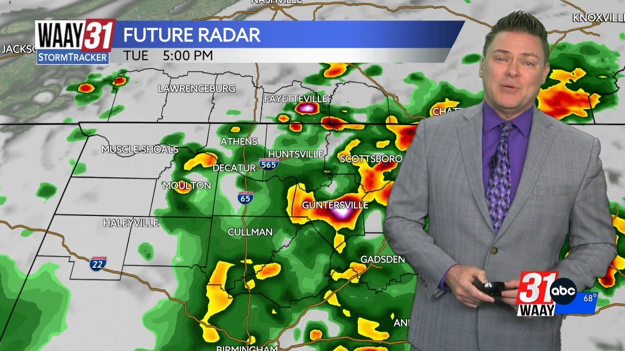 Another round of showers and storms likely Tuesday - YouTube
