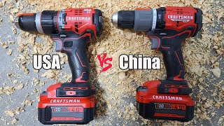 CRAFTSMAN USA CMCD721 VS China CMCD731 Brushless Hammer Drill Battle