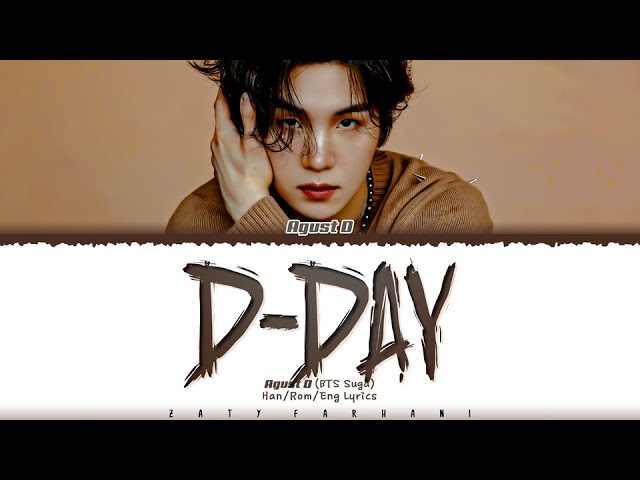 Agust D - 'D-Day' Lyrics [Color Coded_Han_Rom_Eng] class=