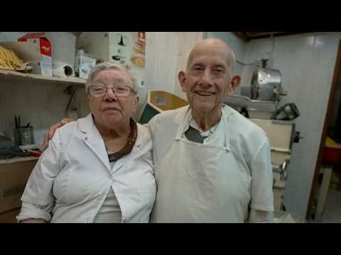 Lila and Julio fell in love 62 years ago and run a pasta shop together