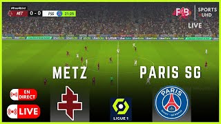 METZ VS PARIS SG EN DIRECT | LIVE | Ligue 1 2024 | .SIMULATION & SCORE EN DIRECT #ligue1 #psg