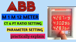 💥ABB MULTIFUNCTION METER SETTING|M1M 12 