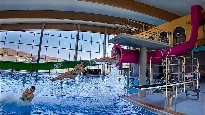 🚀 Human CANNONBALL Slide?! This Water Park is INSANE! 💥