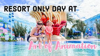 RESORT ONLY Day at Art of Animation Resort | Spending the day at a Disney Resort | Disney with Kids