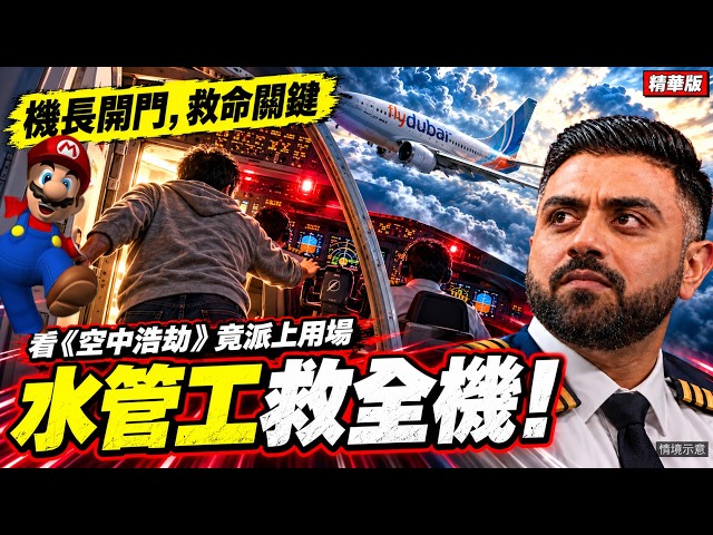 杜拜航班恐攻..機長做對一件事+常看空中浩劫的水管工救全機