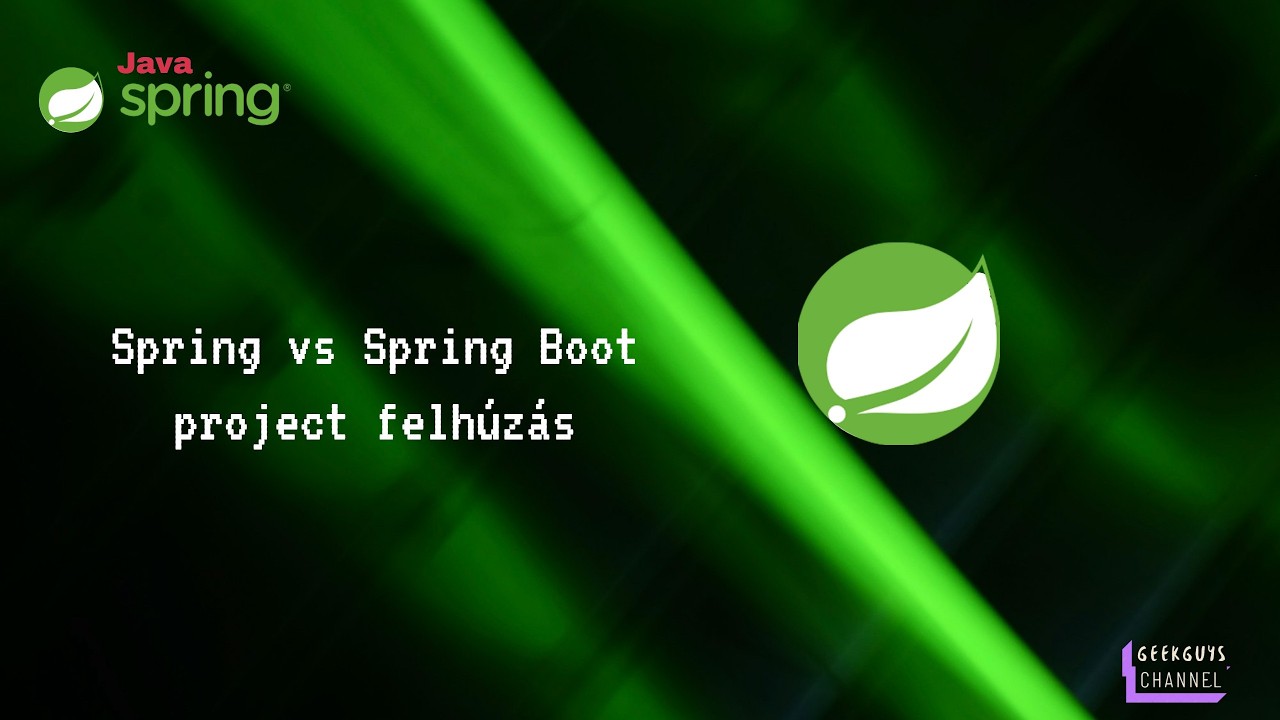 Java Spring: Spring vs Spring Boot project felhúzás - YouTube