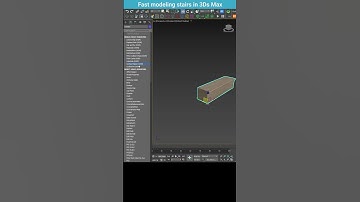 🚀 Fast & Efficient Stair Modeling in 3Ds Max | Manual vs. Automatic #shorts #3dsmax #modeling