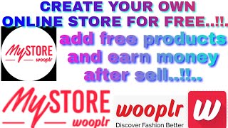 CREATE YOUR OWN STORE. YOUR OWN ONLINE STORE IS HERE GUYS.WOOPLR.COM screenshot 1
