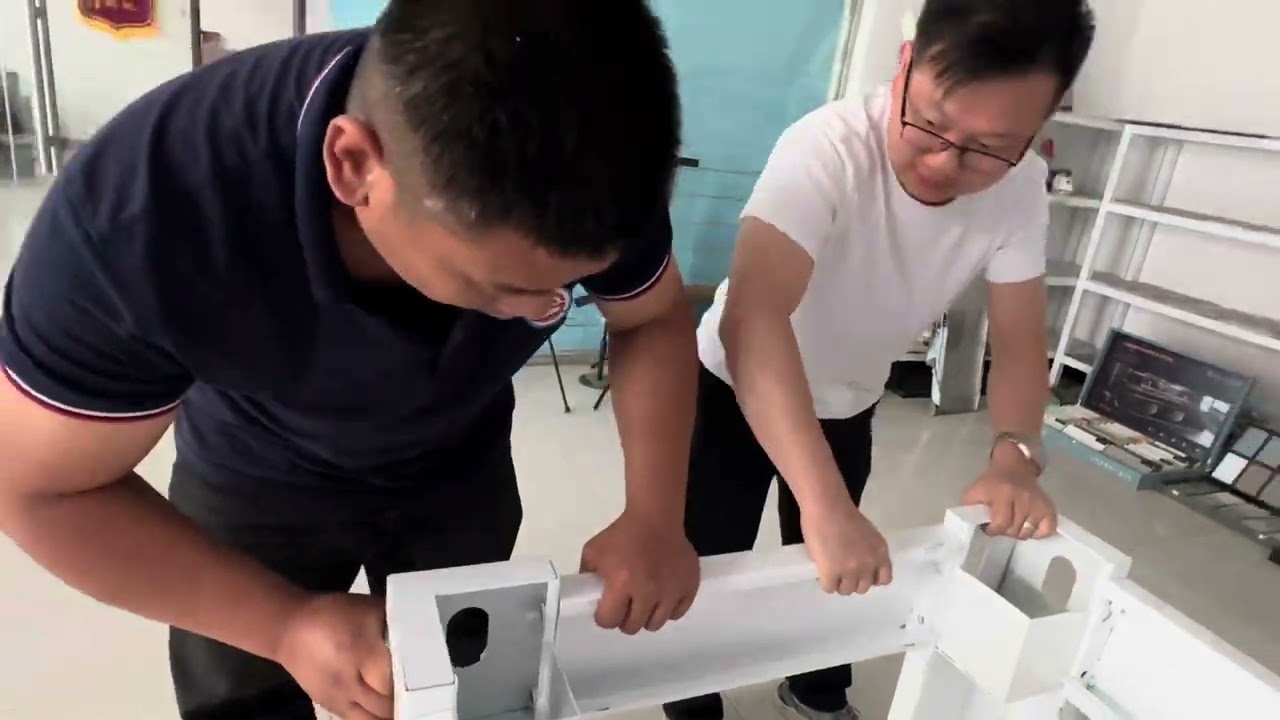 Detachable house with video installation.