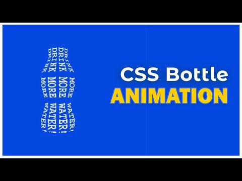 Running Bottle of Text Animation Create Using CSS - Css Animation Tutorial