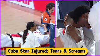 Blessure de Javier Concepción | Les coéquipiers cubains en larmes suite à la grave blessure de Co...