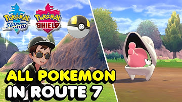 Pokemon Sword & Shield - All Route 7 Pokemon You Can Catch