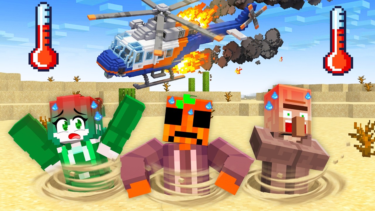 TUVIMOS un ACCIDENTE de HELICOPTERO en Minecraft…