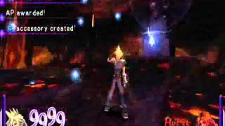 Cloud Vs Tidus lvl 100 Dissidia