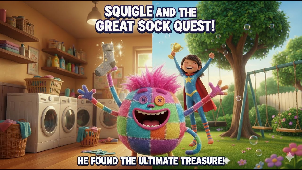 Squiggle The Sock Monster 🧦 Kids Cartoon | Funny Adventure for Children ...