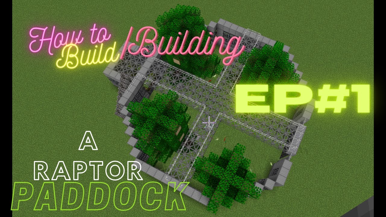 Minecraft Building A Raptor Paddock (Minecraft Building A Jurassic ...