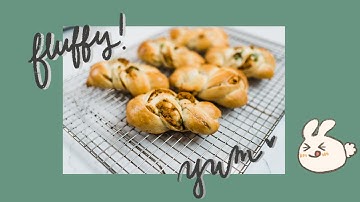 [Recipe] Fluffy Asian Bread | Braided Pork Floss Buns