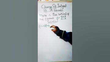 “Master Change of Subject Formula FAST! 🇬🇧🇺🇸🇦🇺🇳🇬 🇦🇨| Algebra Simplified in Seconds 🔥🧠 #maths #shorts