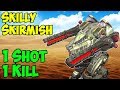 1 shot 1 kill  funny skill skirmish war robots rogatka gameplay  wr