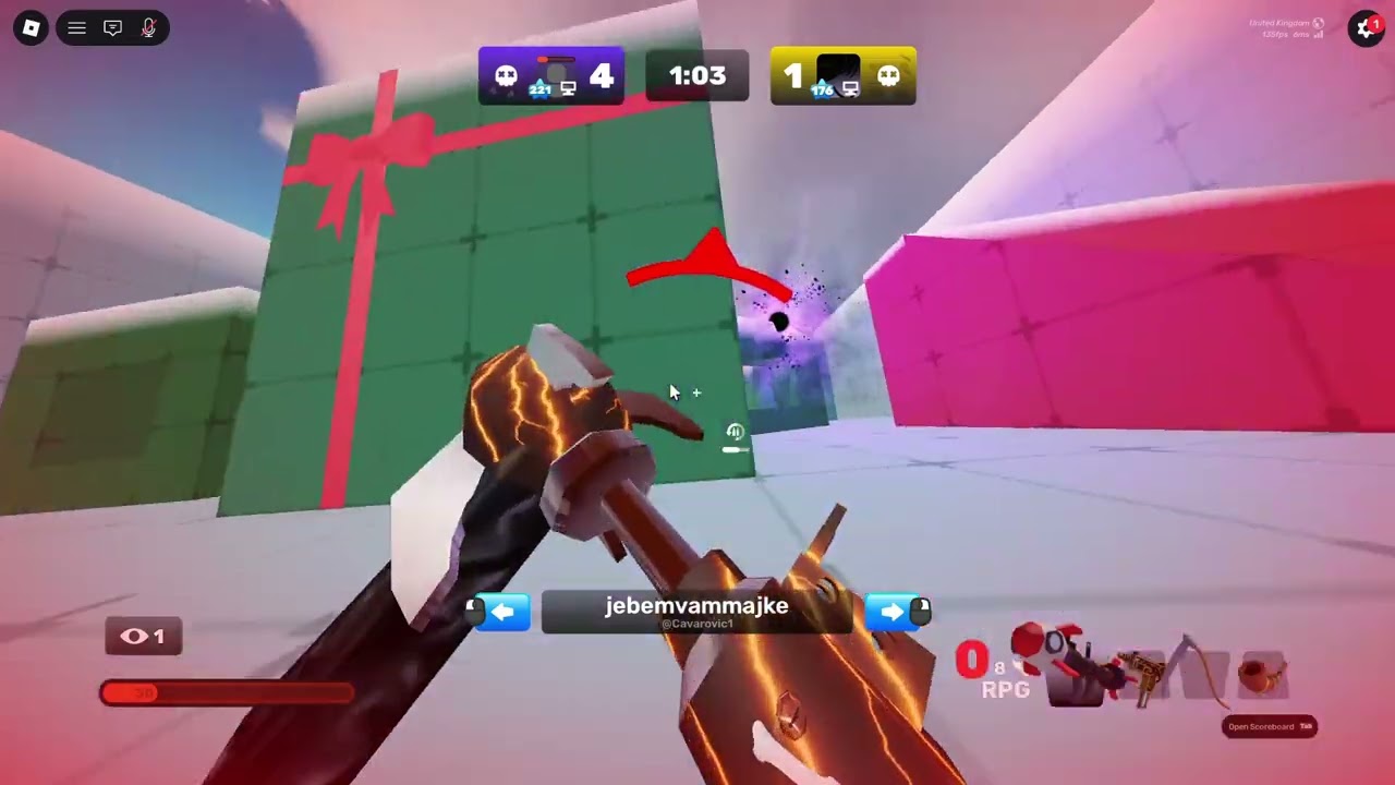 Roblox rivals cooking myself for my aim