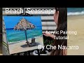 BEACH | SEASCAPE step by step acrylic painting tutorial | Art