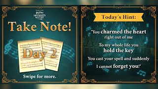 Take Note! (Day 2 - 30 Energy) | Clues and location | Harry Potter Hogwarts Mystery Walk Through