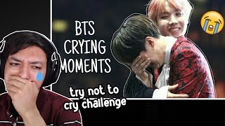 BTS Try Not To Cry Challenge | Crying Moments - Reaction