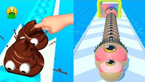 Pop Run VS Eyeball Stack - All Levels SpeedRun Gameplay Android iOS Ep1