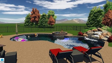 3d pool design by Monogram Custom Pools in Lehigh and Bucks County, PA
