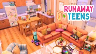 Runaway Twin Teens Apartment | The Sims 4 Speed Build