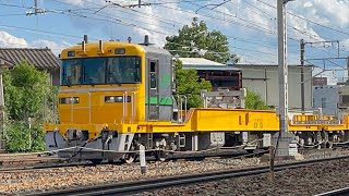 工臨輸送を終えたキヤE195形ST23編成2両＋ST22編成2両、長野総合車両センターへ入区