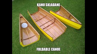 Foldable plywood canoe