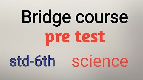Bridge course 23|STD 6th science|pre test | Urdu medium|questions answers|
