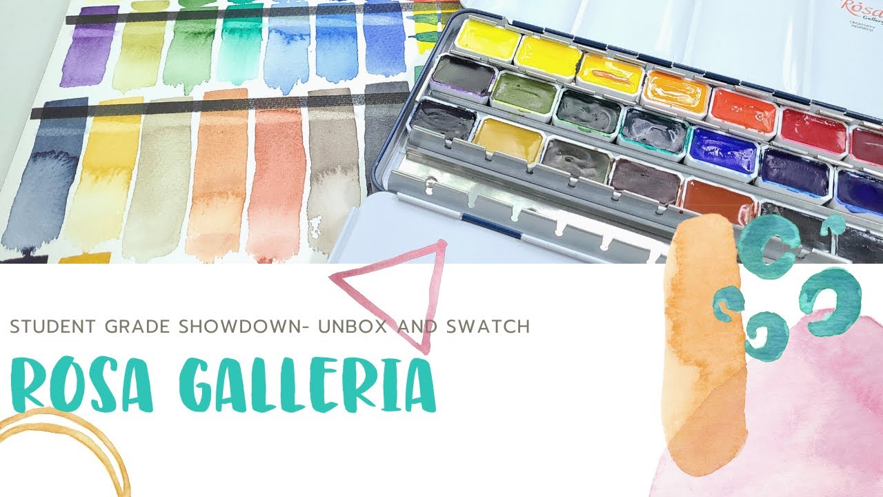 A Hidden Gem- Rosa Galleria Watercolors- Unbox & Swatch 