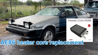 AE86 Heater Core Replacement