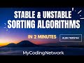 Stable & Unstable Sorting Algorithm | Quick Discussion | Alok Tripathi | MyCodingNetwork