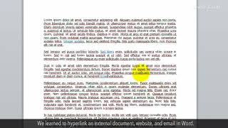 How to insert hyperlinks into Microsoft Word