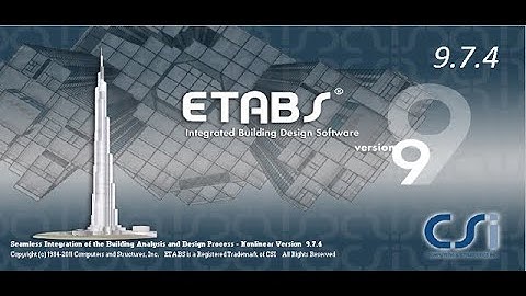 Etabs - Dành cho người mới bắt đầu