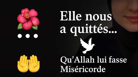 She left us yesterday... May God have mercy on her 🕊️ | Tribute to a sister of the Qouscous Gang