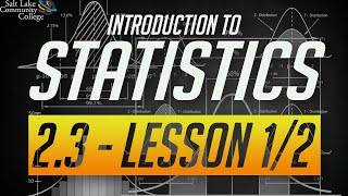 Chapter 2.3 - Lesson 1/2 - Hypothesis Testing