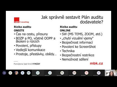 Video: Kdo provádí audit účinnosti a správnosti?