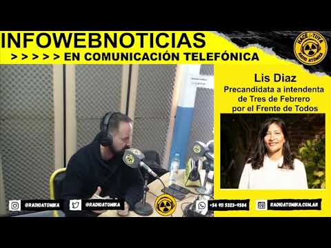 Lis Díaz 14/06/23 - Entrevista de Adrián Cordara en Infowebnoticias RADIO