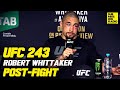 UFC 243: Robert Whittaker Reacts to Loss to Israel Adesanya